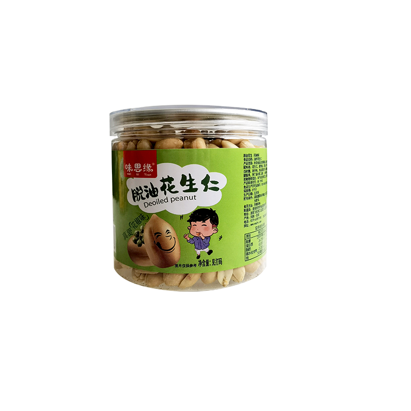 脱油花生瓶装 300克